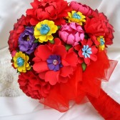 Paper Bouquet Mexican Folklore Inspired