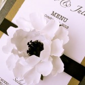 Anemone paper menu cards