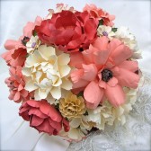 Paper Bouquet - Coral