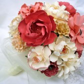 Paper Bouquet - Coral