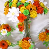 Small paper Flower centerpiece