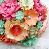 Paper Bouquet - Peach & Cream