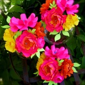 Paper flower cake topper - centerpieces