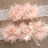 Peaches and Cream Garter set