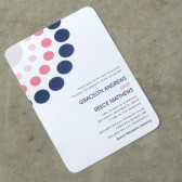 Wedding Invitation Modern Circles