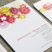 Modern Floral Wedding Invitation