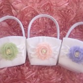 Custom Color Flower Girl Basket