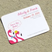Flamingo Custom Save the Date