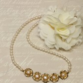 Pearls and Flower necklace