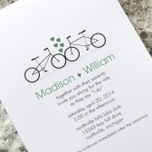 Bicycle Love Wedding Invitation 