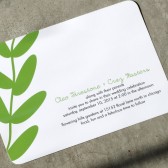 Modern Leaves Wedding Invitation