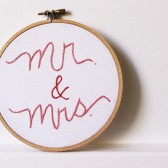 mr. and mrs. table decor hoop