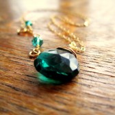 Emerald Gold Necklace