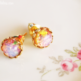 Pink Opal Earrings
