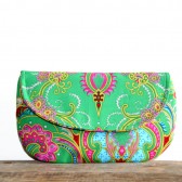 emerald green clutch purse