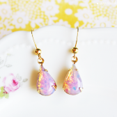 Teardrop Opal Earrings