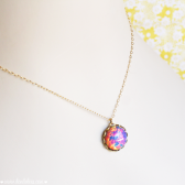 Vintage Pink Opal Necklace