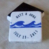 Wave Wedding Favor or Save the Date Magnet