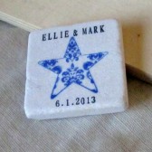 Star Wedding Favor and Save the Date Magnet