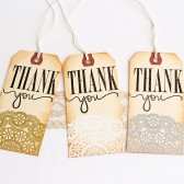Doily Thank You Tags