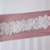 alencon lace layered sash
