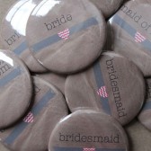 Kraft Bridesmaid Buttons