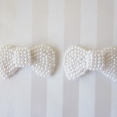 pearl beaded shoe clips