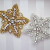 beaded starfish hair clip
