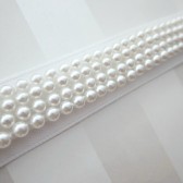 skinny white pearl beaded sash