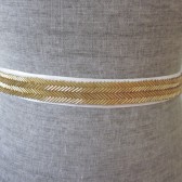 Chevron beaded sash