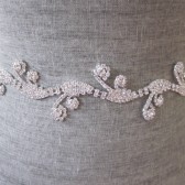 ocean wave rhinestone sash