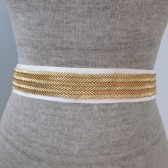 chevron herringbone beaded sash
