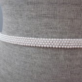 skinny pearl rows sash
