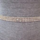 rhinestone sash, gold rhinestone