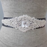 art deco beaded sash