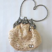 vintage antique lace purse