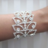 rhinestone leaf bracelet