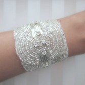 art deco beaded bracelet