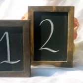 Framed Chalkboard Table Sign