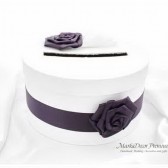 Wedding Money Card Box with Gorgeous Fabric Handmade Flowers