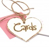 Rustic Wedding CARDS sign.
