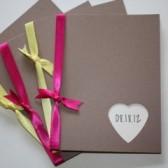 Kraft Wedding Programs with Mix and Match Ribbon