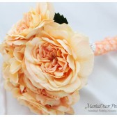 Brooch Bouquet Jeweled Bouquet in Peach
