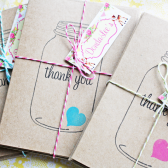 Ball Jar Thank You Cards
