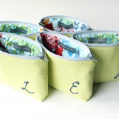 Personalized Embroidery Cosmetic Bag Set