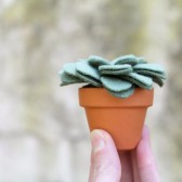 Small Fake Succulent Potted Plant