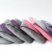 Bridal Clutch Purse Set, Pink, Purple, Grey