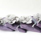 Bridesmaid Clutch Set, Grey and Purple