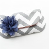 Bridesmaid Clutch, Navy and Grey, Coral, Chevron