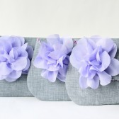 Clutch Set, Gray and Lavender